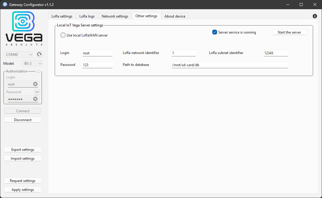 Vega Gateway Configurator